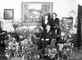 Jubilar tagit i hemmet, 3 februari 1946. Försäljningschef H. Lundqvist, Strömsbro.