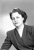 Fru Persson, 8 mars 1946. Fotografiet sändes till Skogsvårdsstyrelsen.