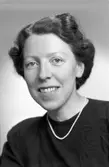 Fröken Stina Kussak, Drottninggatan 16, Gävle. 16 mars 1946.