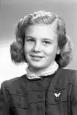 Fröken Margareta Hansson, Kaskär, Gävle. 28 mars 1946.