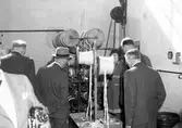 AB Tobo Bruk. Besök av finska gäster i Monarkfabrikerna. 21 augusti 1949.