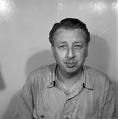 Edmund Pettersson Rederi AB. Legitimationsfotografi. Augusti 1950.

