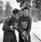 Skidtävling för barn. 3 februari 1952.