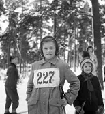Skidtävling för barn. 3 februari 1952.