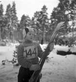 Skidtävling för barn. 3 februari 1952.