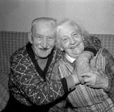 Anna och Gustaf Lindahl, 64-årigt äktenskap.
9 november 1955.