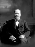 Bankdirektör Werner Ericsson. Född Femte April 1860
