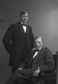 Sittande Robert och Knut Gillgren stående. Sjätte Tvärgatan 31, Gävle