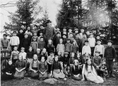 Skolkort från Vinnersjö skola 1916,
Examensdagen,
Lärare: David Lundkvist.