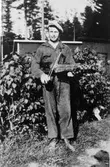 Joel Öberg, (Spettbacks-Joel), Finnböle på 1930-talet.
Nyckelharpsspelare.
