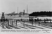 Timmersortering vid Kastets såg. Bomhus

