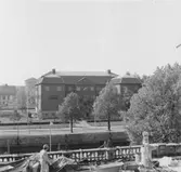 Länsmuseet Gävleborg sett från andra sidan Gavleån (norrifrån) i Juni 1979