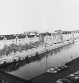 Gavleån österut. Alderholmen t.v.
Bilden troligen tagen från Dalapalatset.
