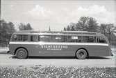 Orig. text: Bussavdelningen Verkstäderna. 1 blå Sightseeing buss.