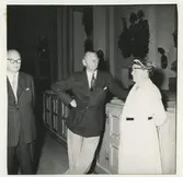 Konung Frederik och landshövding Wagnsson med fru.