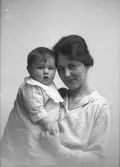 Mor Anna och dottern Britta Blomkvist, Södra Centralgatan 32, Gävle