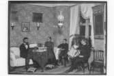 Rumsinteriör, 4 personer.C.G. Eriksson