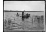 Två fiskare i en roddbåt med en mjärde med gäddor i.
Emanuel Eriksson