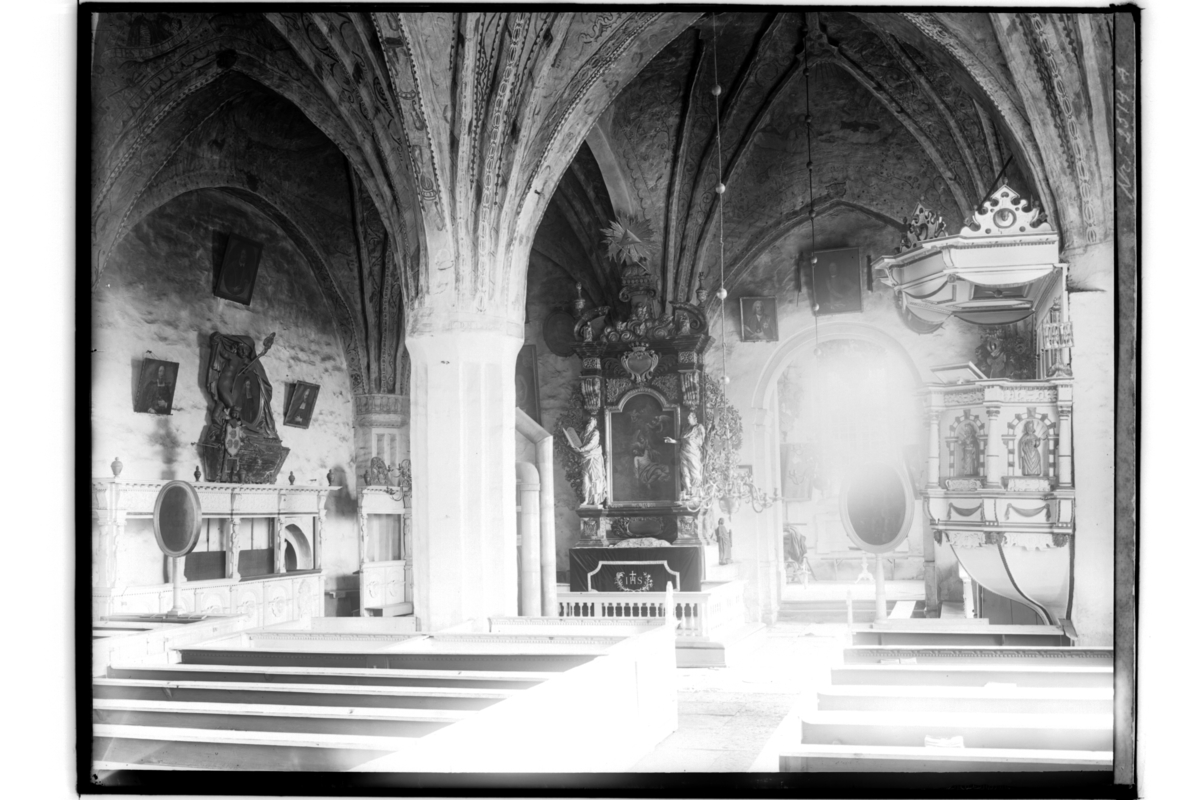 Samuel Lindskog, Glanshammars kyrka, interiör av koret. Beställningsnr. GR-108.