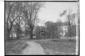 Göksholms Slott, medeltida slottsbyggnad, slottet från trädgården.
Pastor Gustaf Nygren