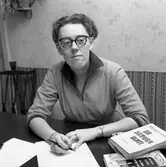 Maria Lang i Nora. 
Januari 1956.