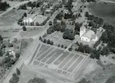Flygfoto över Påskallaviks kyrka.