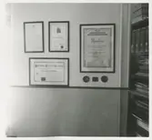 Kirudds konfektionsindustri, Vänersborg. Gunnar Kirudds diplom.