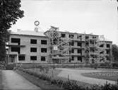 Flerbostadshus under uppförande, Uppsala 1938