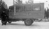 Första bussen mellan Mackmyra och Gävle. 1925.


