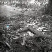 Resterna av Norrby brunn, hälsobrunn som har haft en överbyggnad.