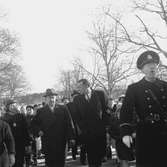 Järnvägen fyller 100 år. 
Mars 1956.