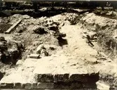 Arkeologisk utgrävning av Storkyrkan på Gamla kyrkogården.