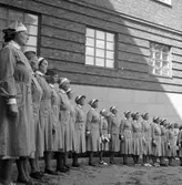 Juni 1944. Stabens korum. Muséets gårdsplan

