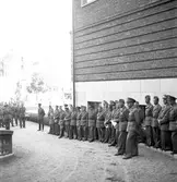 Juni 1944. Stabens korum. Muséets gårdsplan


