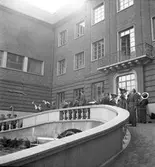 Juni 1944. Stabens korum. Muséets gårdsplan


