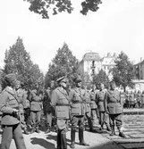 Juni 1944. Stabens korum. Muséets gårdsplan

