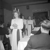 Lucia fröken Backlund. December 1944
