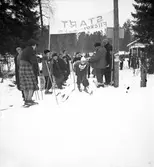 Fettisdagstävling. Skidor. År 1936