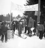Fettisdagstävling. Skidor. År 1936