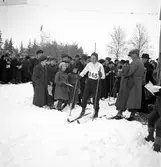 Fettisdagstävling. Skidor. År 1936