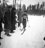Fettisdagstävling. Skidor. År 1936