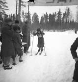 Fettisdagstävling. Skidor. År 1936