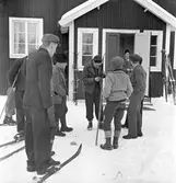 Reportage för Gefle Dagblad. Skidtävling. Distriktmästerskap och 3 milen. År 1936