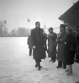 Reportage för Gefle Dagblad. Vivi-Ann på Strömvallen. Konståkning. År 1936