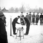 Reportage för Gefle Dagblad. Bandy på Strömvallen. 1936

