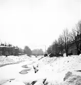 Reportage för Gefle Dagblad. Snötippning. 1937

