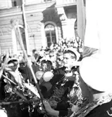 Studenter på Rådhustorget. Den 3 Juni 1941


