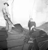 Reportage för Gefle Dagblad. Branden i Forsbacka. Den 1 Juni 1939

