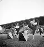 Svenska Flaggans Dag på Strömvallen. Reportage för Gefle Dagblad
År 1939


