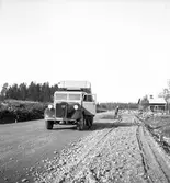 Vägarbete. Furuviksvägen. Reportage för Gefle Dagblad. År 1937


